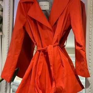 Zara Basic Women's Bright Orange Trench Coat